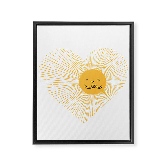 You are the Sunshine of my heart Framed Canvas Print Gallery Image 1
