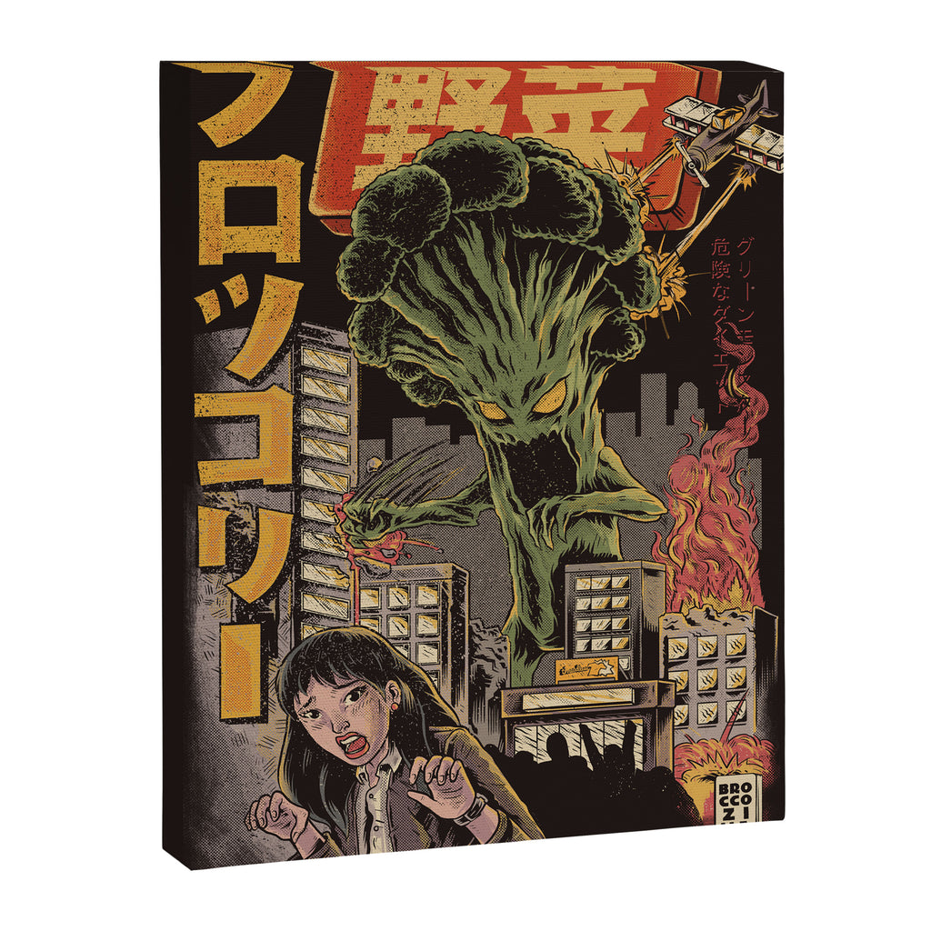 Broccozilla Black Version Canvas Print Gallery Image 8