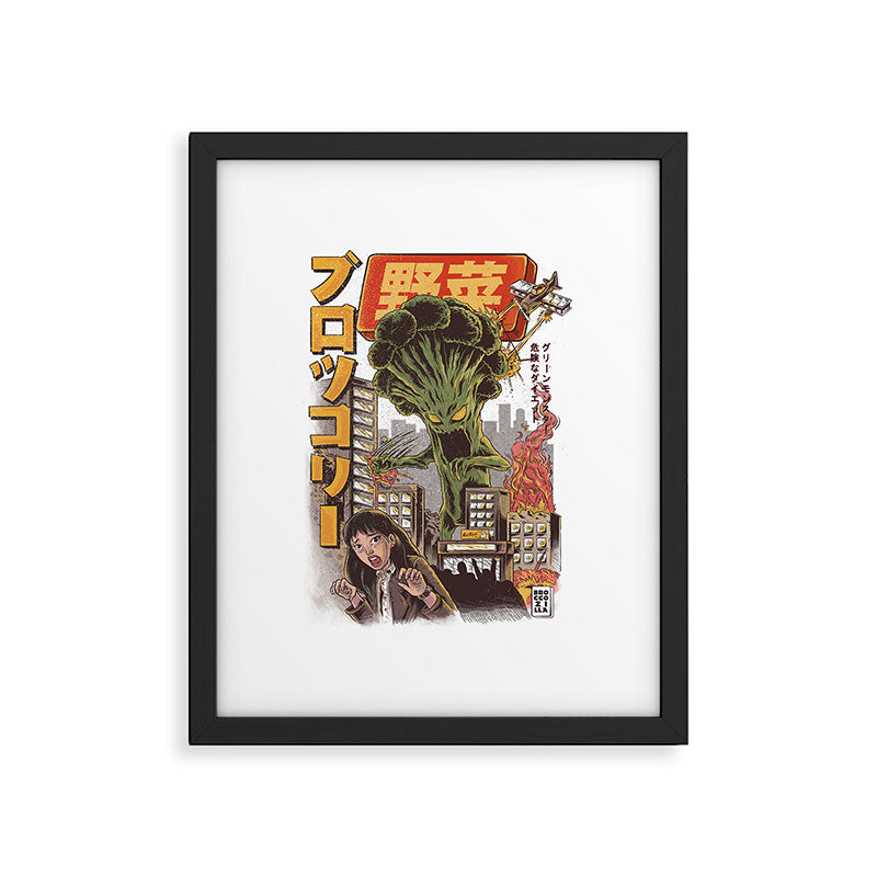 Broccozilla Framed Art Print Gallery Image 6