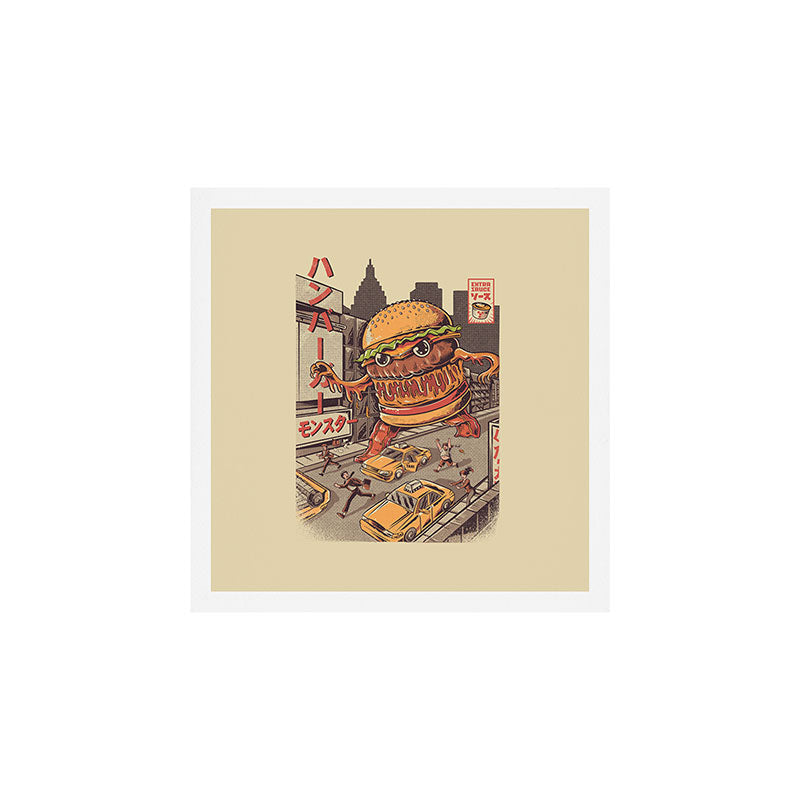 Burgerzilla Art Print Gallery Image 1