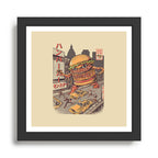 Burgerzilla Framed Art Print Gallery Image 1
