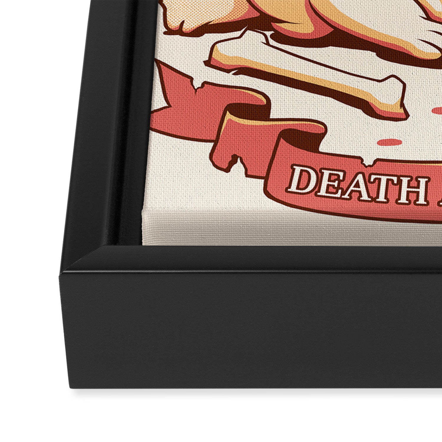 Death awaits you Framed Canvas Print Gallery Image 3