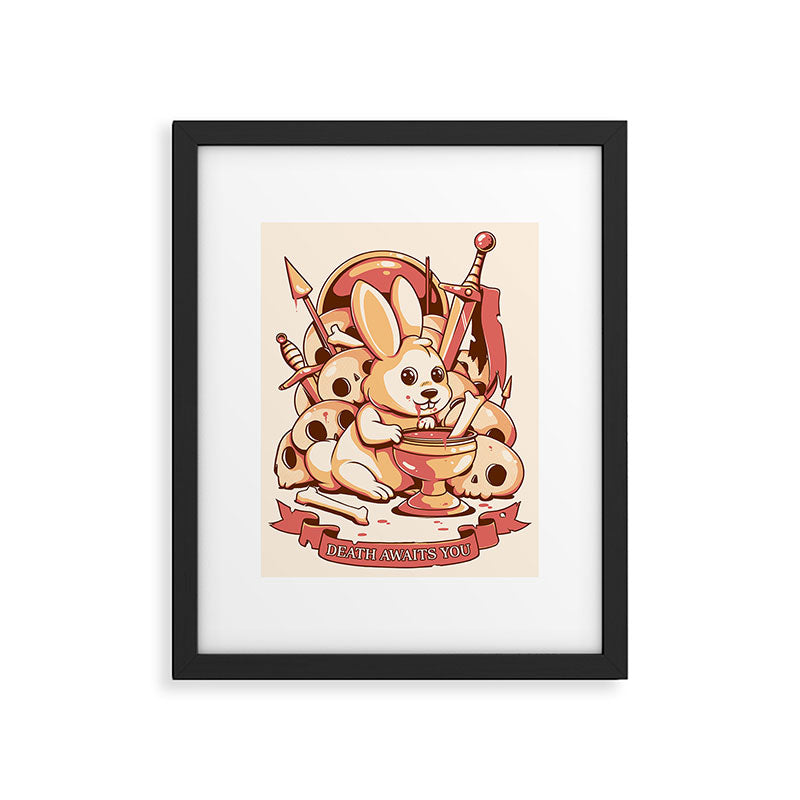 Death awaits you Framed Art Print Gallery Image 6