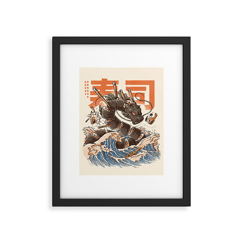 Great Sushi Dragon Framed Art Print Gallery Image 6