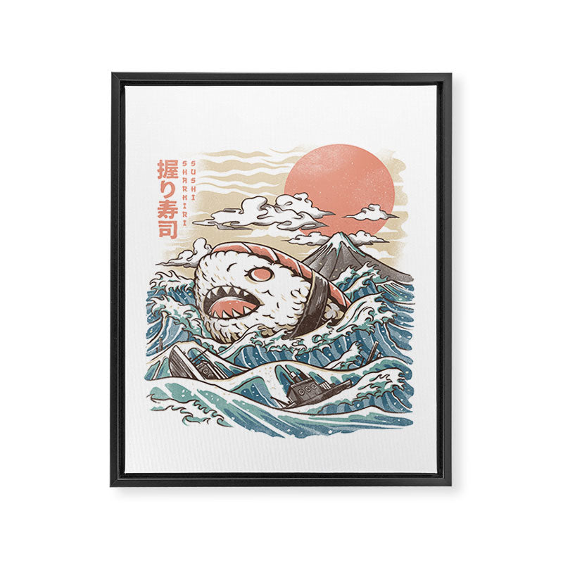 Sharkiri Sushi Framed Canvas Print Gallery Image 8