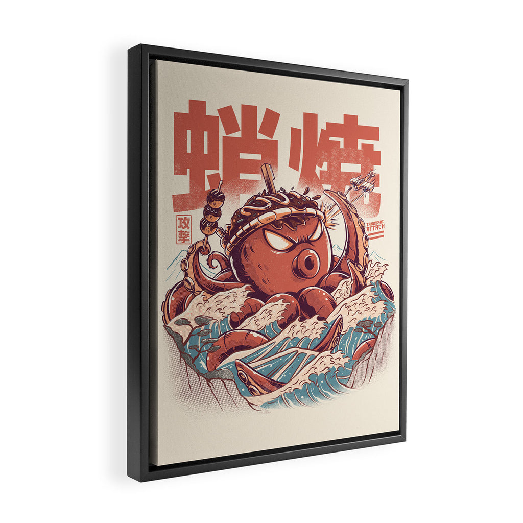 Takoyaki Attack Framed Canvas Print Gallery Image 2