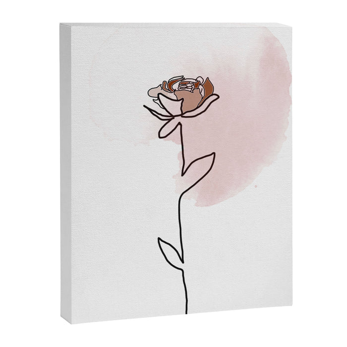 Linear Rose Canvas Print Gallery Image 1
