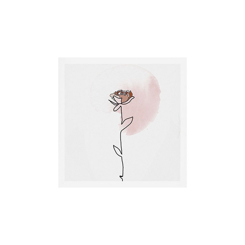 Linear Rose Art Print Gallery Image 1