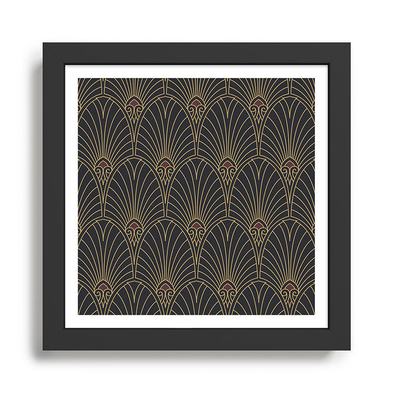 Art Deco Pattern Shape  Framed Art Print Gallery Image 1