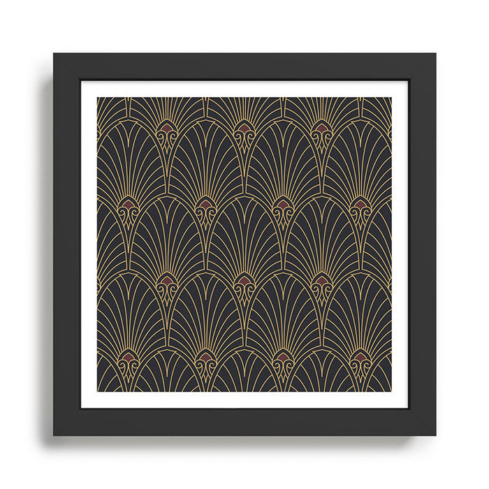 Art Deco Pattern Shape  Framed Art Print Gallery Image 1