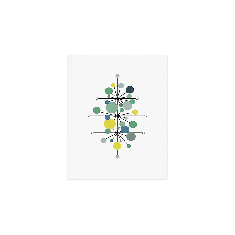 Atomic Age Nuclear Abstract Motif â Mid Century Modern Pattern Art Print Gallery Image 1