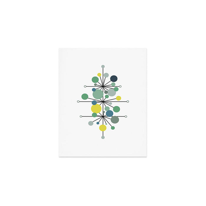 Atomic Age Nuclear Abstract Motif â Mid Century Modern Pattern Art Print Gallery Image 1