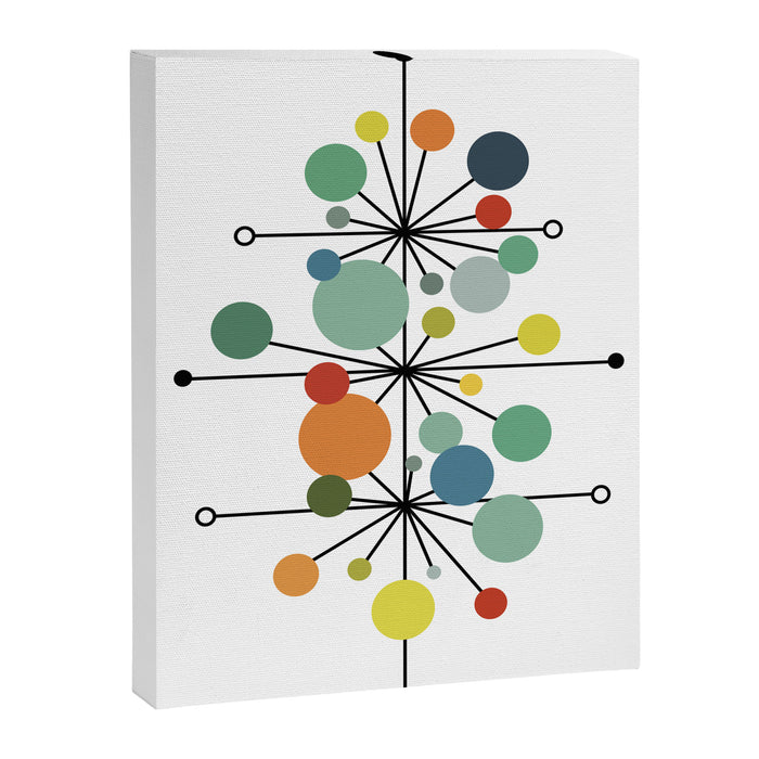 Atomic Age Nuclear Abstract Motif â Mid Century Modern Pattern Canvas Print Gallery Image 1