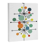 Atomic Age Nuclear Abstract Motif â Mid Century Modern Pattern Canvas Print Gallery Image 8