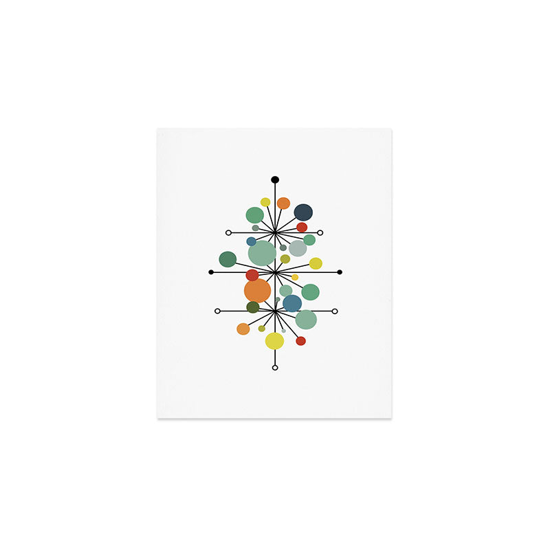 Atomic Age Nuclear Abstract Motif â Mid Century Modern Pattern Art Print Gallery Image 1