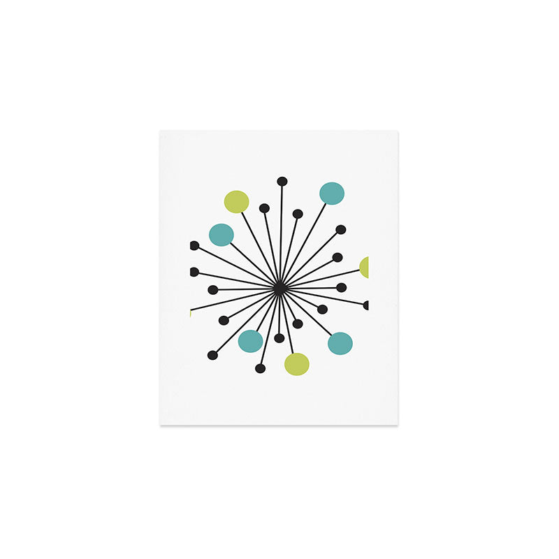 Atomic Age Nuclear Motif â Mid Century Modern Art Print Gallery Image 1