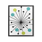 Atomic Age Nuclear Motif â Mid Century Modern Framed Canvas Print Gallery Image 8
