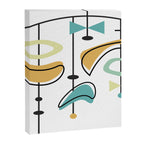 Mid Century Modern Abstract Atomic Age Canvas Print Gallery Image 8