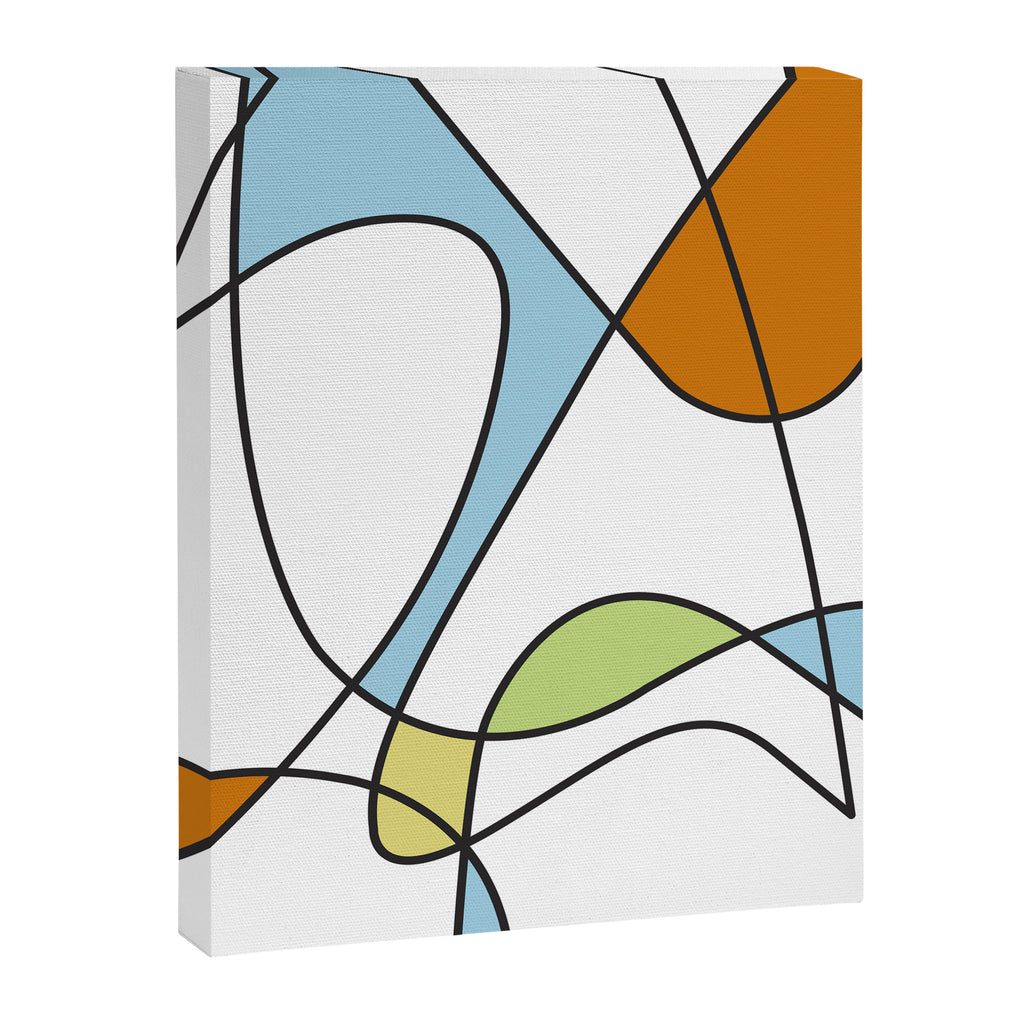 Mid Century Modern Abstract Design Canvas Print Gallery Image 8