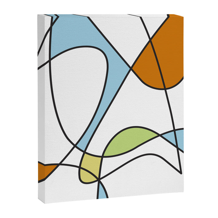 Mid Century Modern Abstract Design Canvas Print Gallery Image 1