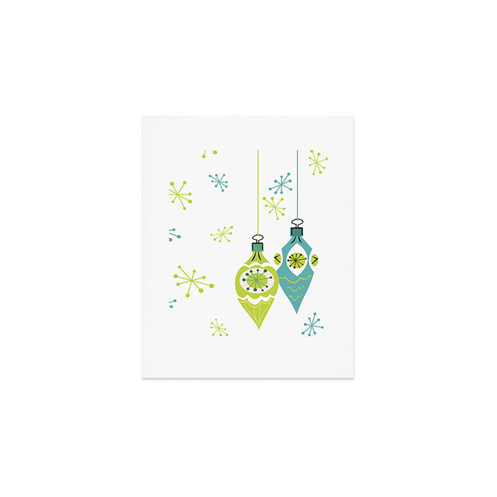 Mid Century Modern Christmas Ornaments Art Print Gallery Image 1