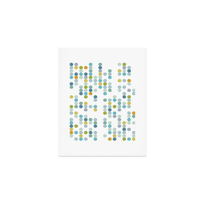 Mid Century Modern Circle Pattern Art Print Gallery Image 1