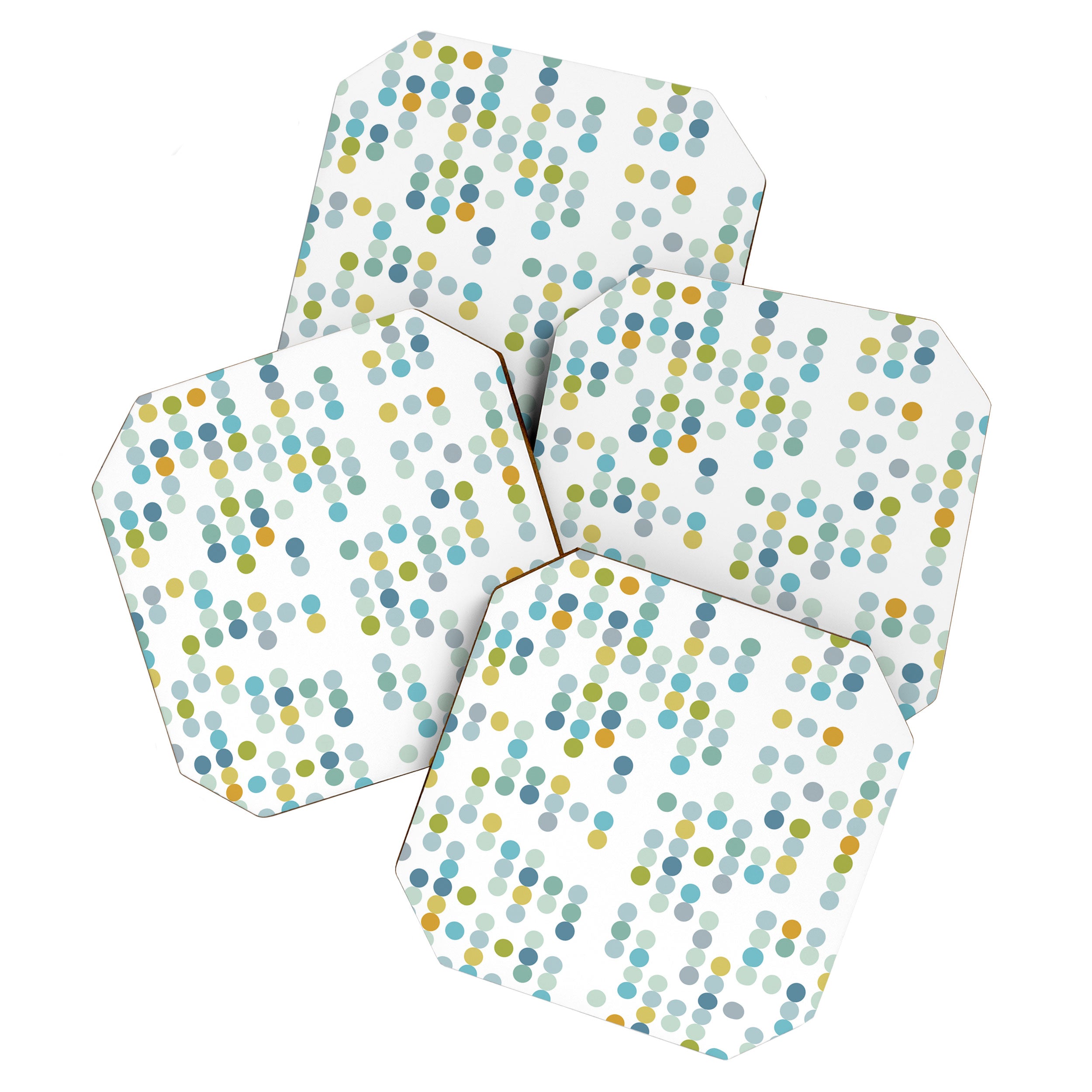 Mid Century Modern Circle Pattern Coaster Gallery Image 1
