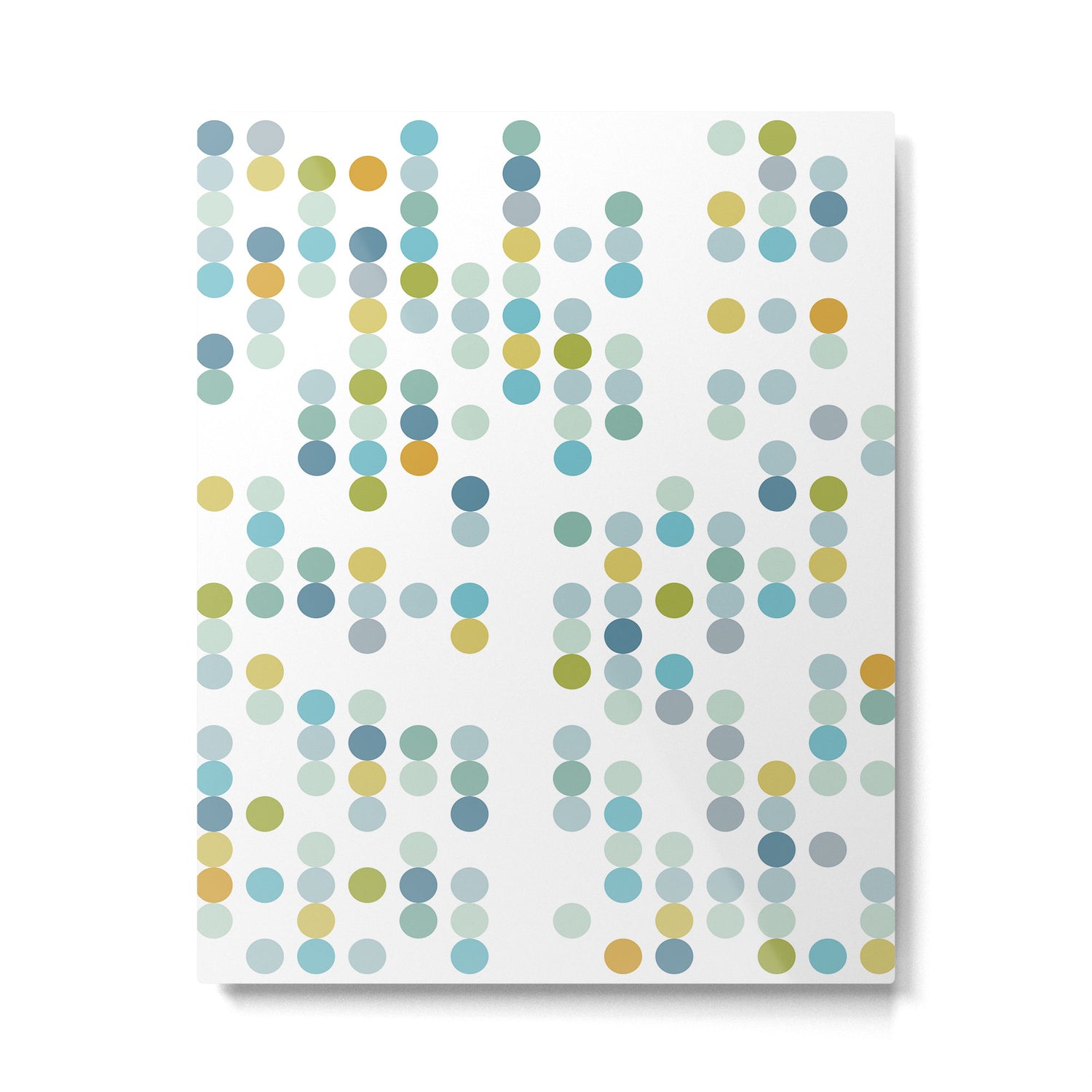 Mid Century Modern Circle Pattern Metal Print Gallery Image 6