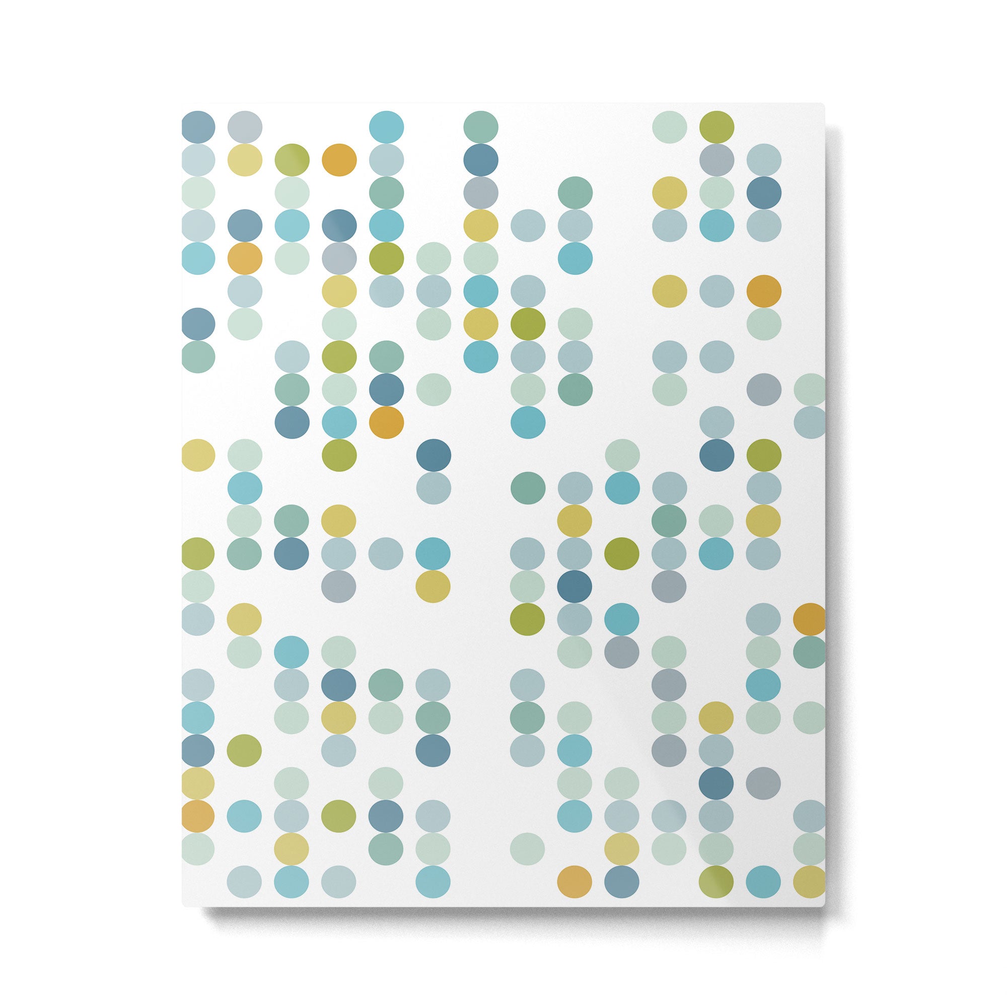 Mid Century Modern Circle Pattern Metal Print Gallery Image 6