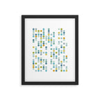 Mid Century Modern Circle Pattern Framed Art Print Gallery Image 6