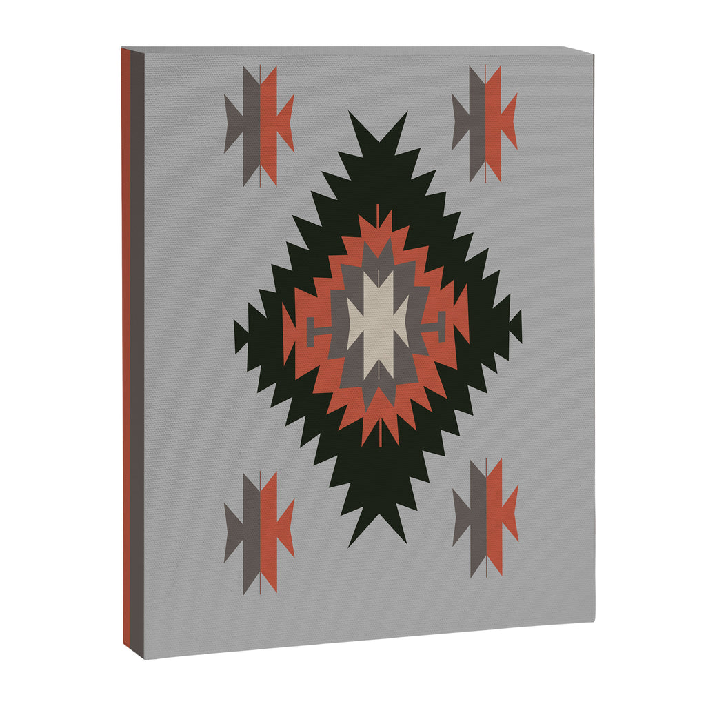 New Mexico Southwest Santa Fe Tribal Indian Pattern Canvas Print Gallery Image 6