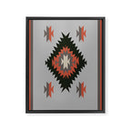 New Mexico Southwest Santa Fe Tribal Indian Pattern Framed Canvas Print Gallery Image 6