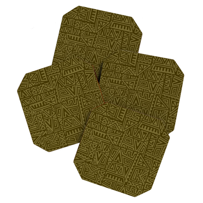 Polynesian Tribal Pattern Coaster Gallery Image 1