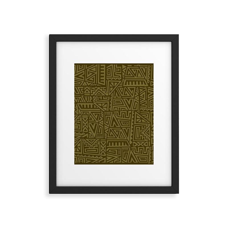 Polynesian Tribal Pattern Framed Art Print Gallery Image 6