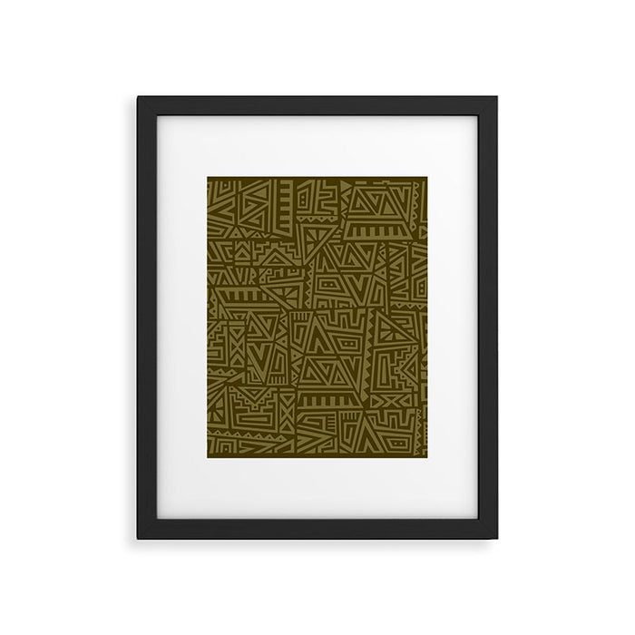 Polynesian Tribal Pattern Framed Art Print Gallery Image 1