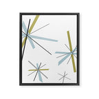 Retro Atomic Age Pattern Framed Canvas Print Gallery Image 6