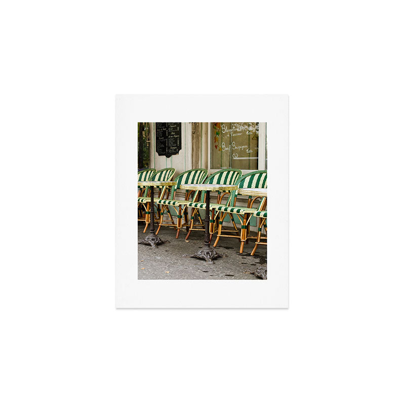 Cafe Views in Paris Art Print Gallery Image 1