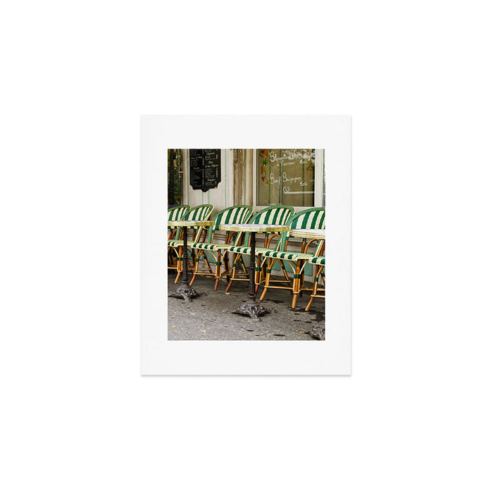 Cafe Views in Paris Art Print Gallery Image 1