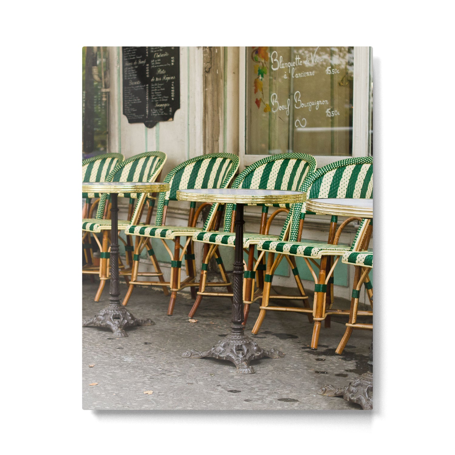 Cafe Views in Paris Metal Print Gallery Image 4