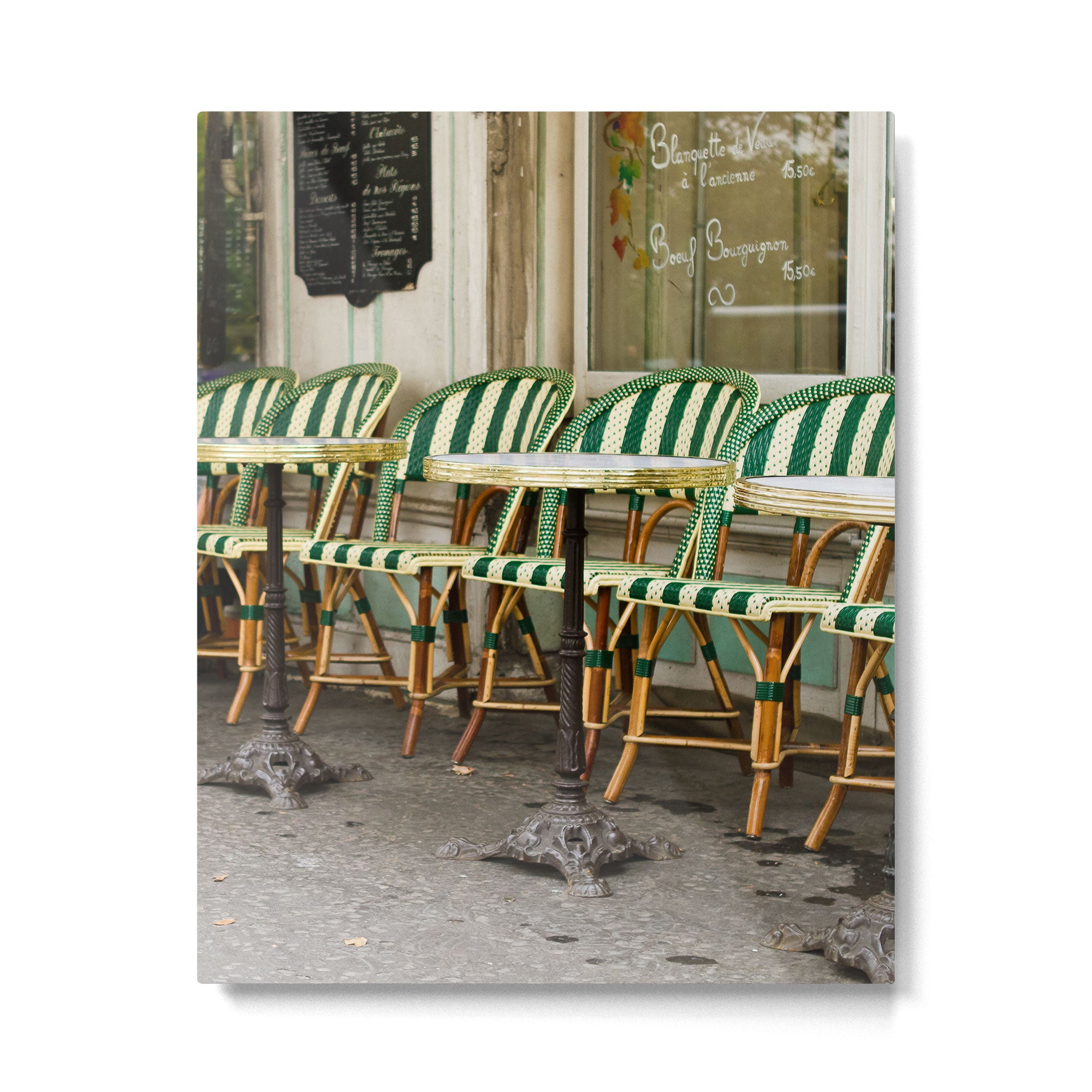Cafe Views in Paris Metal Print Gallery Image 4