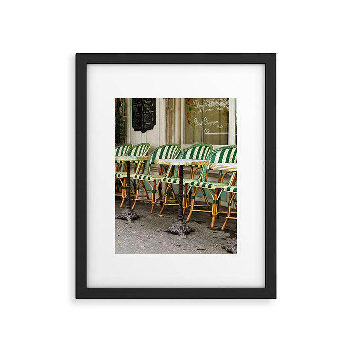 Cafe Views in Paris Framed Art Print Gallery Image 1