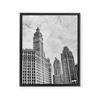 Chicago Iconic Wrigley Building Framed Canvas Print Gallery Image 8