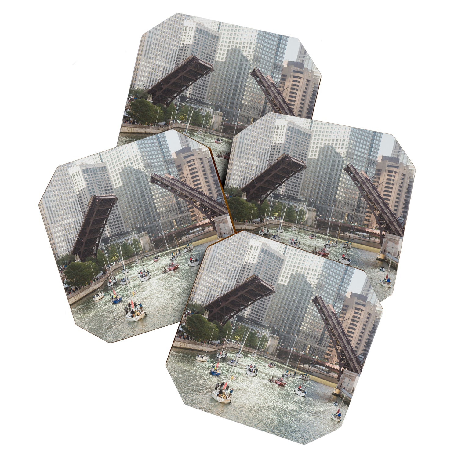 Chicago River, Bridges Up Coaster Gallery Image 1