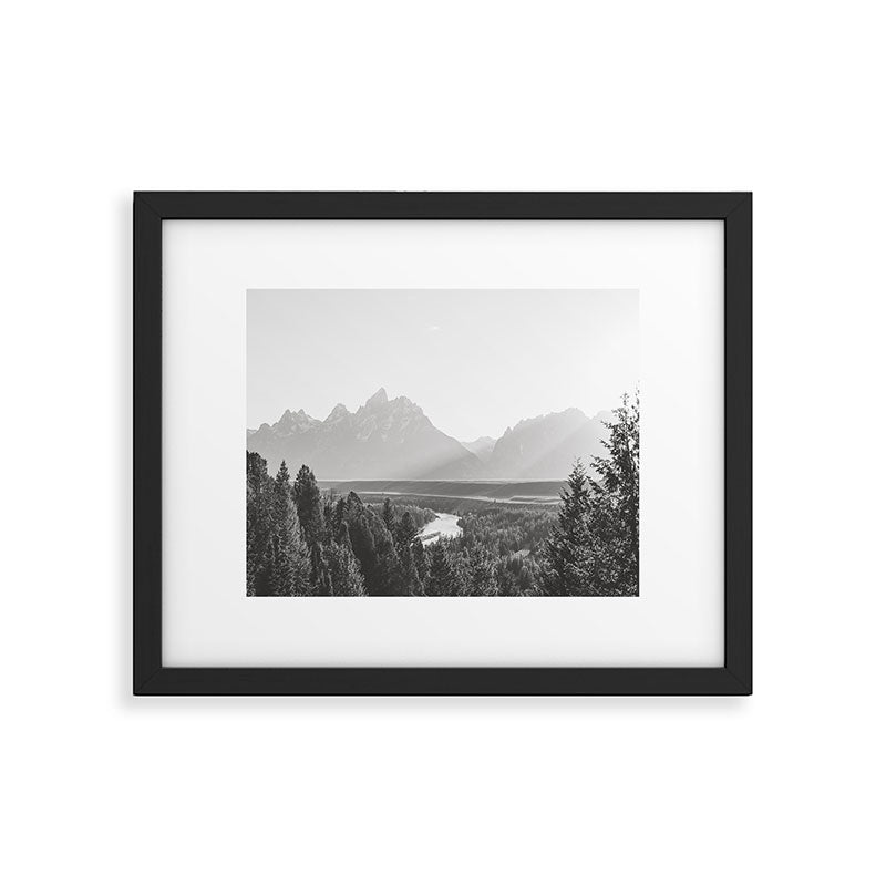 Grand Tetons Snake River Sunset Framed Art Print Gallery Image 5