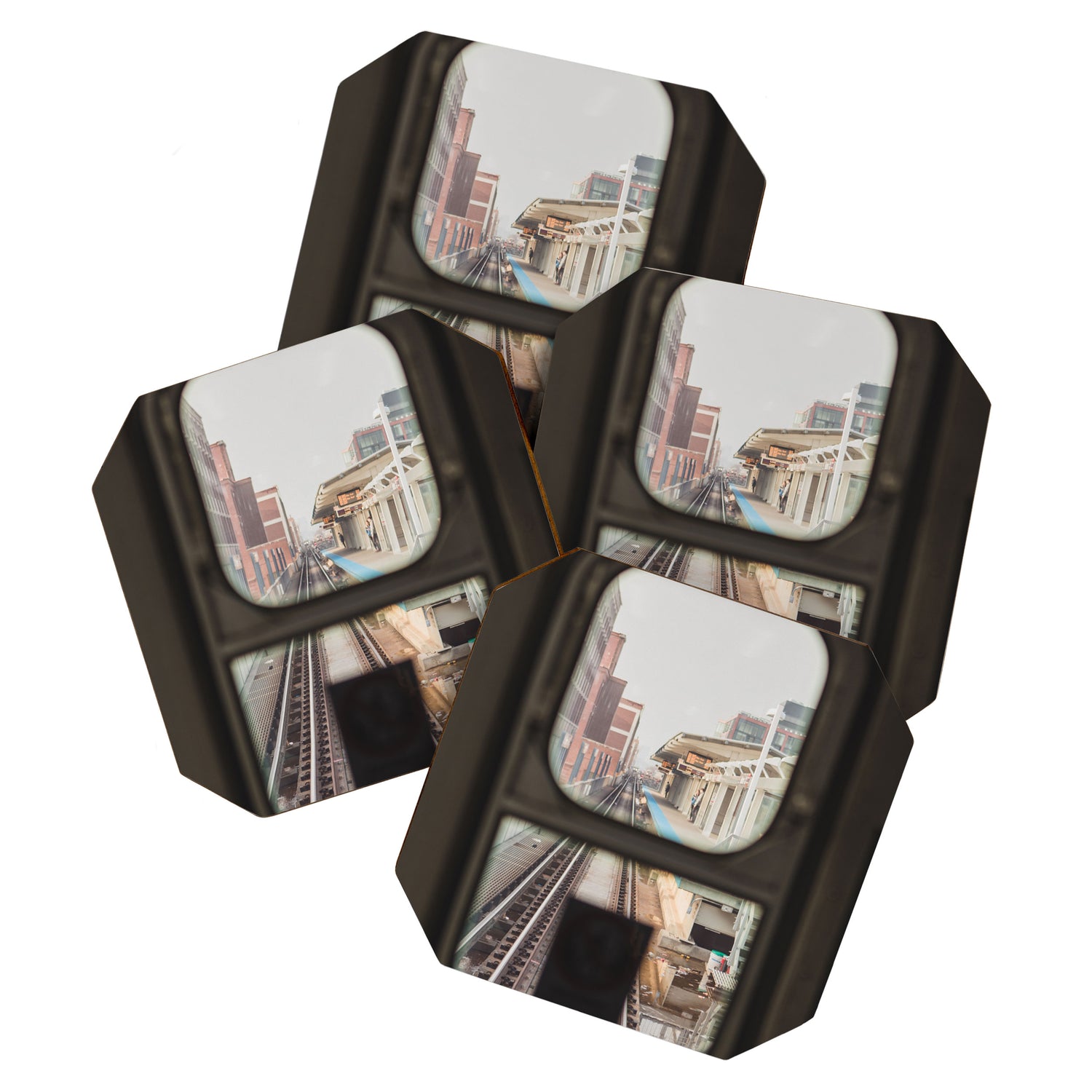 Loop Bound - Chicago El Photography Coaster Gallery Image 1