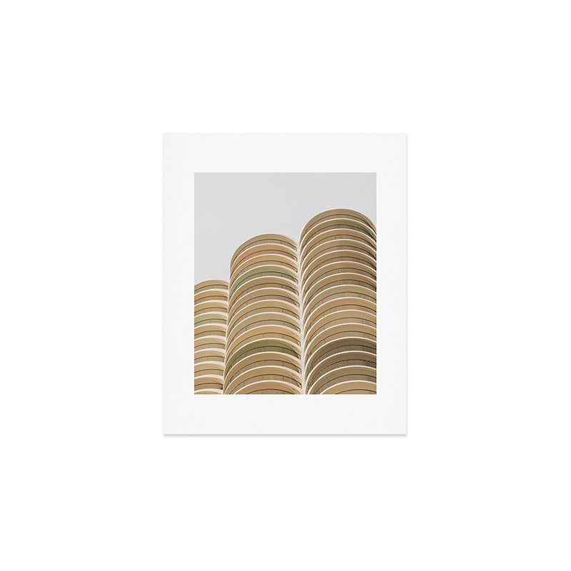 Marina Towers Beige Art Print Gallery Image 1