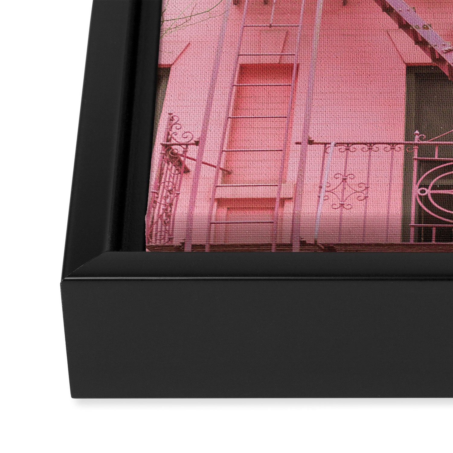 Pink Soho NYC Framed Canvas Print Gallery Image 3