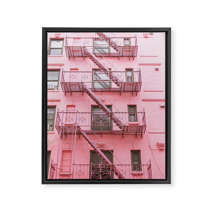 Pink Soho NYC Framed Canvas Print Gallery Image 1