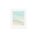Aerial Beach - People - Pastel Ocean - Aerial Mint Green Sea - Crashing Waves - Travel photography Art Print Gallery Image 1