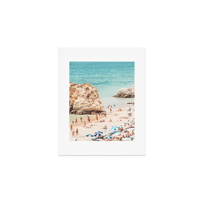 Aerial Beach Print - Ocean (part one of a diptych) Sea Travel photography Art Print Gallery Image 1